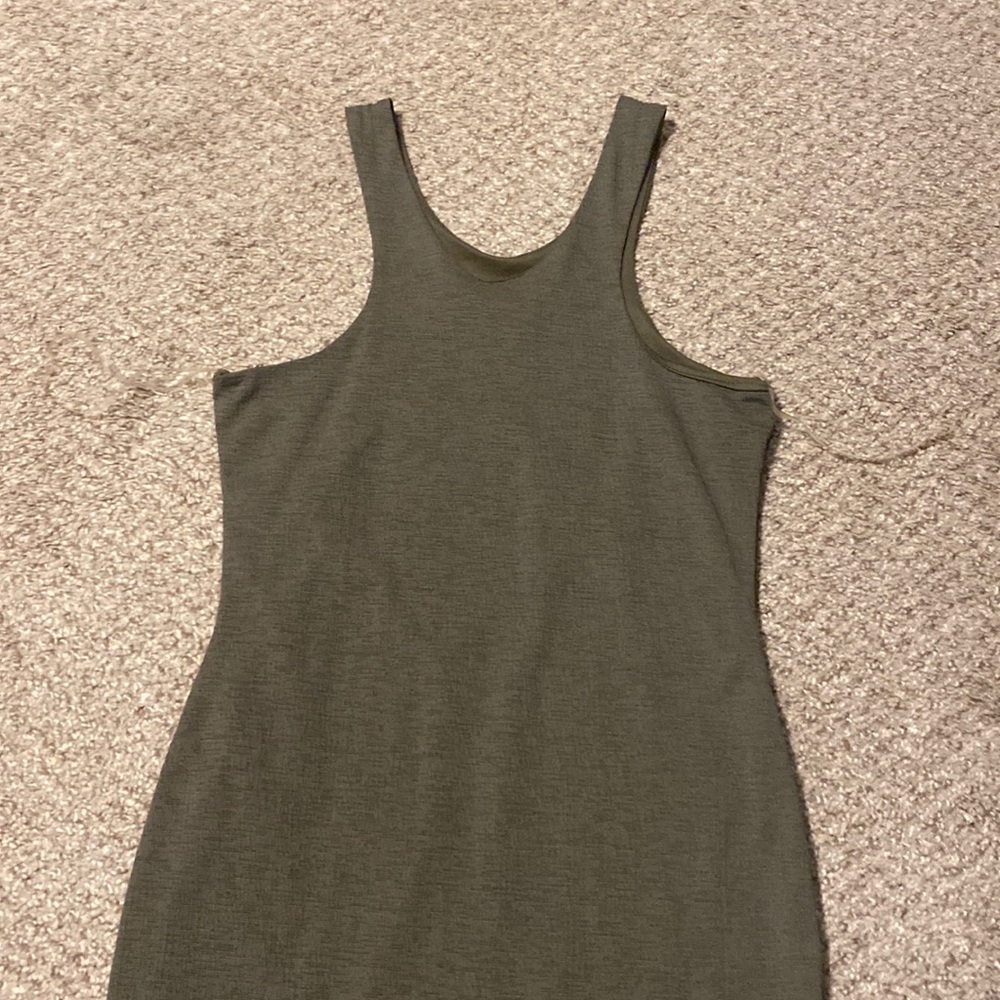 Green mini dress